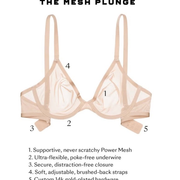 Cuup The Plunge Mesh Bra 34E - Picture 3 of 3